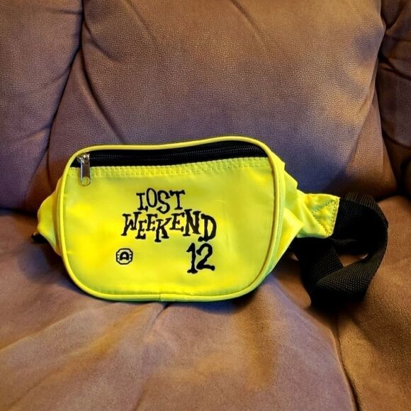 𝅺lost weekend 12 Neon yellow fannypack waist bag - Picture 1 of 5